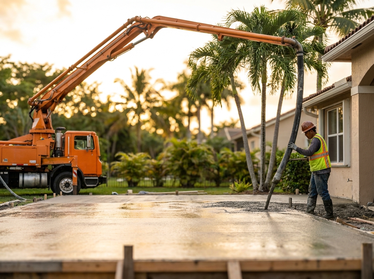 Servicio de bombeo — RQD Concrete Miami